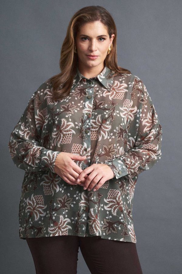 ΠΟΥΚΑΜΙΣΟ PLUS SIZE ΕΜΠΡΙΜΕ